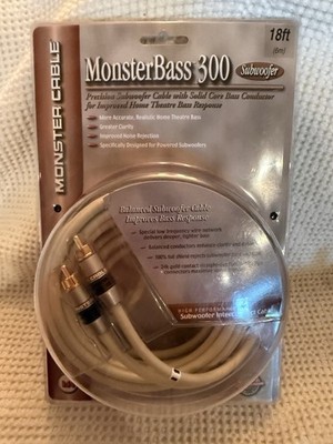 18 foot Monster Cable MonsterBass 300 subwoofer cable