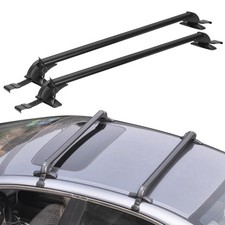 2Pcs Roof Rack Cross Bar,110cm/43-inch Anti-Theft Lock Adjustable Window Fram...
