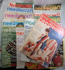 Vintage Good Housekeeping Needlecraft Magazine 70s Fashion Lot Of 13