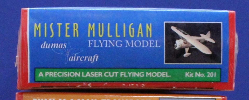 Dumas 201 Mister Mulligan Kit 17.5 " Wingspan Laser Cut Rubber powered Balsa Kit - Image 3 of 4