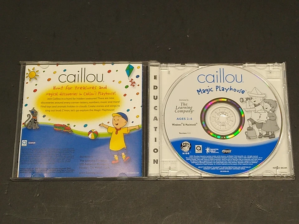 Caillou Magic Playhouse Children's PC Game Learning Company - Image 2 of 3