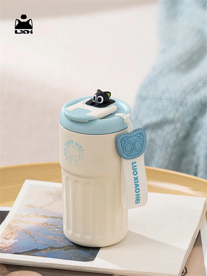 Tazas de café oficiales The Legend of LUOXIAOHEI dibujos animados taza aislante portátil Foto 4 de 4