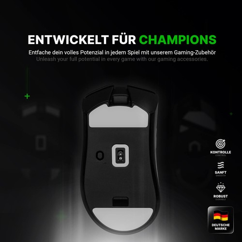 FPS Glides (2x) für Razer Deathadder V3 Hyperspeed – Ersatz-Mausfüße, Skates - Afbeelding 2 van 8