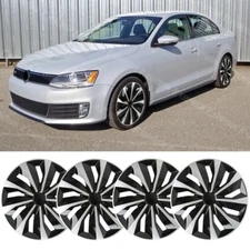 For VW JETTA 4pcs 15" Hubcap Wheel Rim Cover Snap On Hub Cap For R15 Steel Wheel