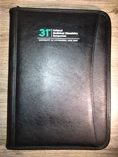 LEED'S Black Leather Zip Business Portfolio Briefcase – 13.5 x 10" | Barely Used