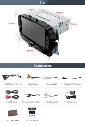 CAM+ 8-Core Android 14 64G Car Stereo GPS Radio CarPlay 4G WIFI SWC For Fiat 500 - Picture 12 of 12