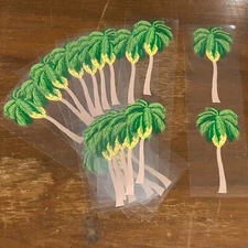 10 Mrs Grossmans Palm Tree Stickers Coconut Vacation Beach Tropical Sun Resort