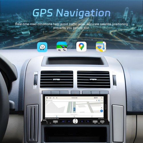 6.9" Android 13 2+64GB Apple Carplay Autoradio 1 DIN GPS NAVI WiFi BT FM RDS USB - Bild 4 von 20