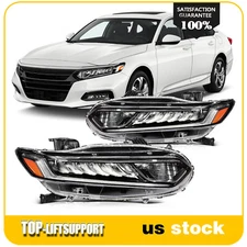 [LED DRL Type] Headlight Assembly For 2018-2021 Honda Accord Sedan