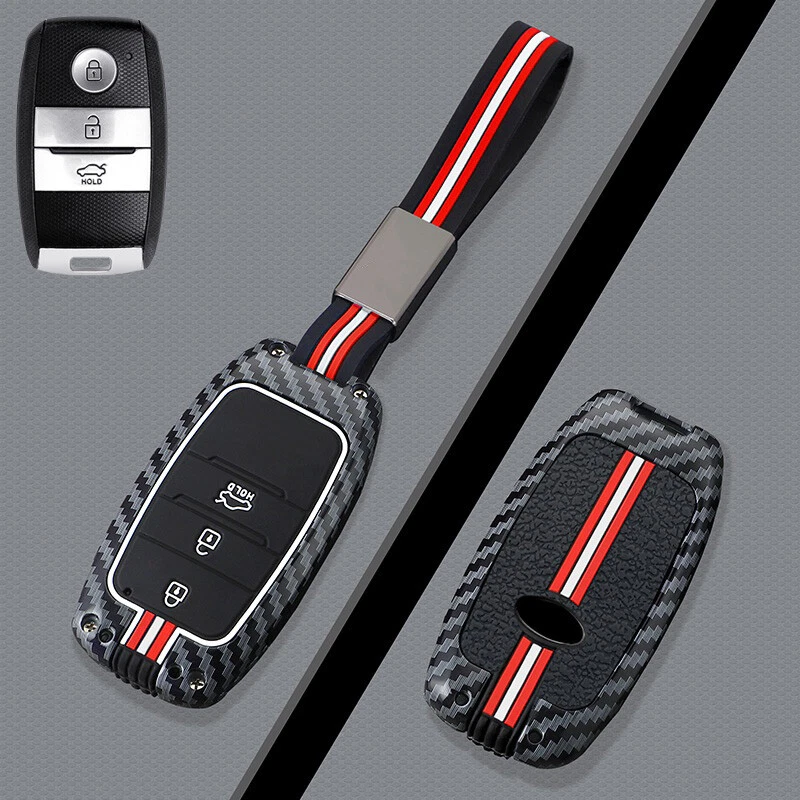 Zinc Alloy Silicone Car Key Case Cover For Kia Sportage K3 Picanto Optima Sedona Foto 4 de 4