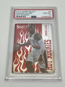 2012 Damian Lillard Panini Select #3 Hot Rookies PSA 10