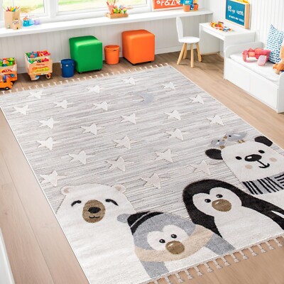 Himmlische Themen Kinderteppiche Baby Safe Teppiche Tiermotiv Teppiche für Kinderzimmer KD002
