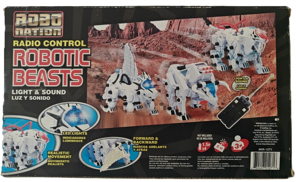 Robo Nation Radio Control Robotic Beasts #KR-1271 ToysRUs Brand Toy - Image 4 of 4