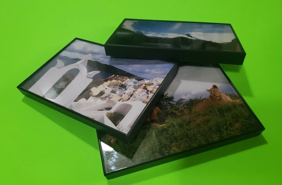 JUEGO 4x6/3 Frente Vidrio Plástico Negro EL MARCO FORMATO ORIGINAL Por MCS INDUSTRIES Foto 2 de 4