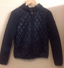 Marc O'polo Navy Blue Marine Quilted Padded Zip Puffer Jacket With Hood 8 36 S