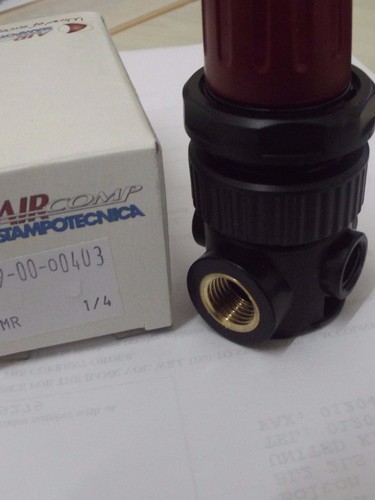 Luftregler Kompakt Mini Präzisionsregler 1/4 BSP C/W Stärke 0-8 BAR - Bild 1 von 3