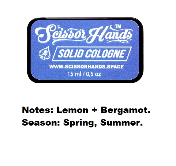 Colonia Sólida para Hombre Tijera Manos Perfumada Viaje Tamaño Colonia 15 ml Foto 3 de 4