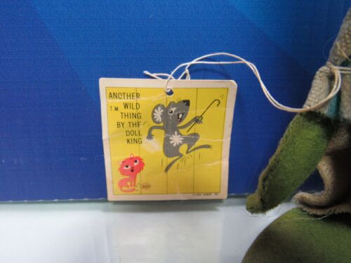VINATGE 1968 WILD THING CREATURE CON ETIQUETA COLGANTE - 7" Muñeca Kamar Troll -RARA- JAPÓN - Imagen 4 de 10