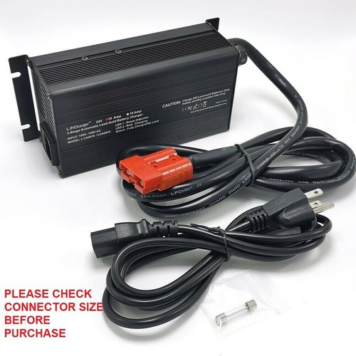 SHZAITOR 24V Floor Scrubber Pallet Jack Battery Recharger With Connector Red Sb120 120a
