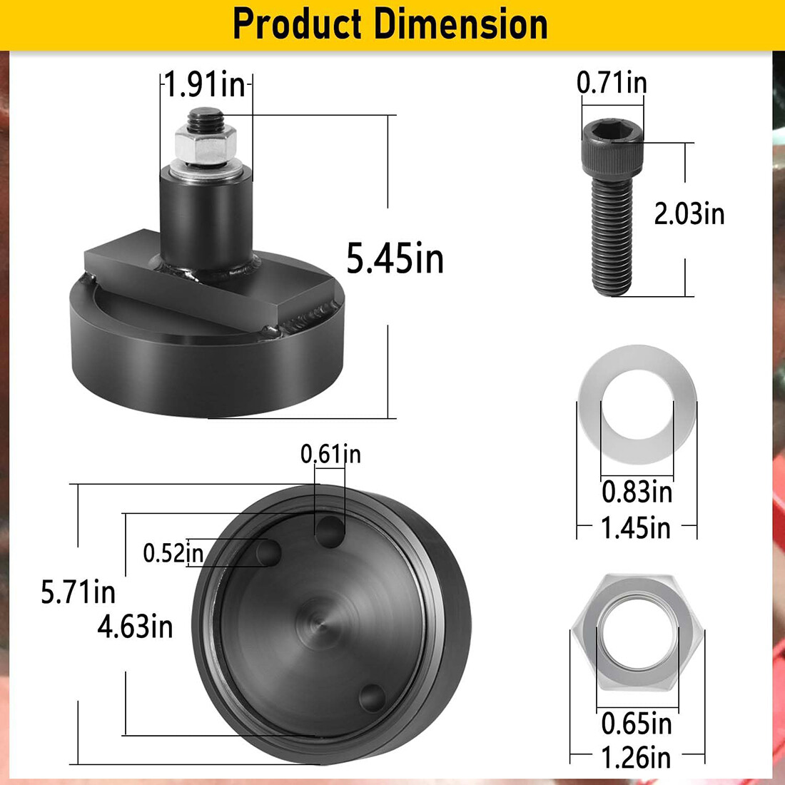 Rear Main Seal Installer Tool JT30040B for John Deere JD 202 219 239 329 359 414