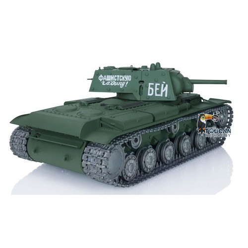 Henglong 1/16 Sowjetischen KV-1 RC Tank Customized 3878 Metallspuren Räder 360° - Bild 12 von 12