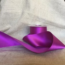 2-3/4" Wide, Swiss Double Face, SATIN RIBBON- Color - Purple