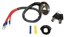 Ignition Key Switch Round Barrel 3 Wire Harley Davidson XL FX Sportster Dyna