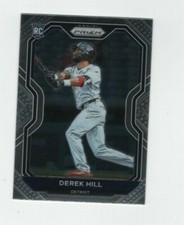 2021 PANINI PRIZM BASEBALL TIER III ROOKIE DEREK HILL DETROIT TIGERS #206