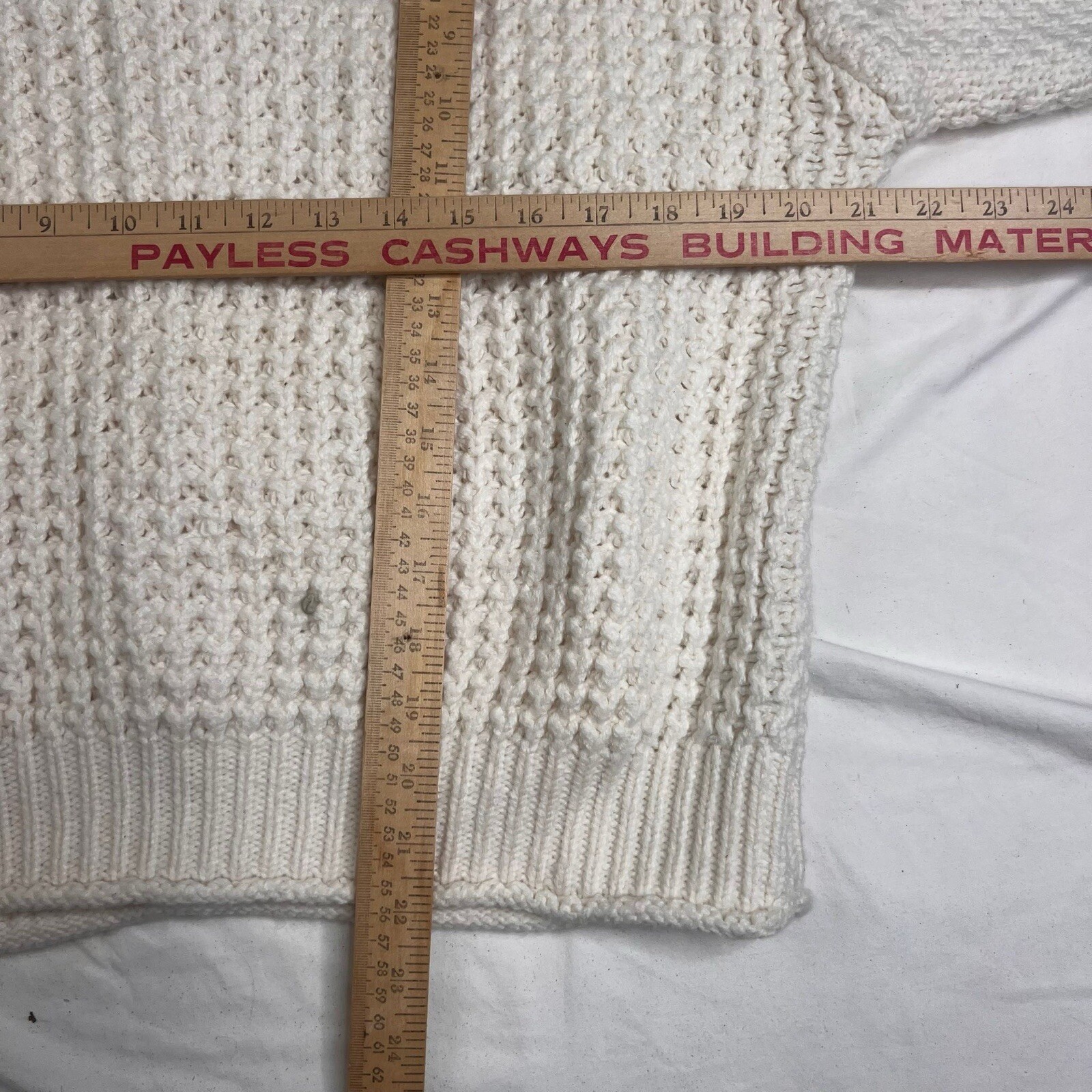 Vince Camuto Sweater Womens M Chunky Cable Knit Chain Detail Pull Over A040125 image 6