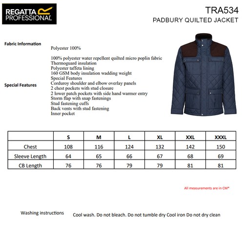 Chaqueta acolchada Regatta Professional Padbury Diamond TRA534 - Imagen 2 de 11