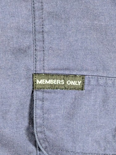 Vintage Members Only Shirt Mens Size XLT Blue Pullover Polo Elastic Waist Banded - Picture 5 of 9