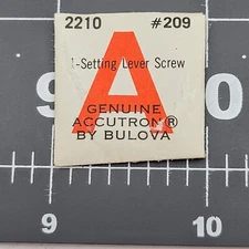 Genuine Accutron By Bulova 2210 Part #209 Original Setting Lever Screw NOS