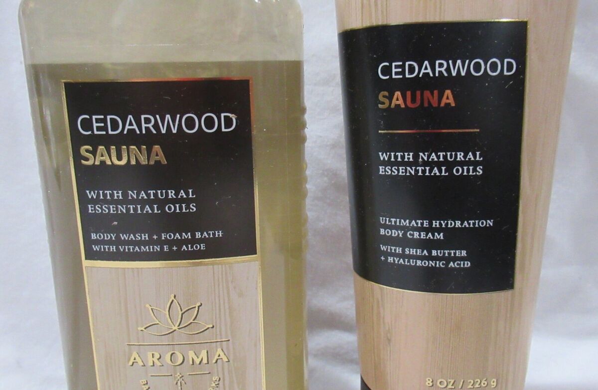 Bath & Body Works Aromatherapy Wash Set 2 CEDARWOOD SAUNA Eucalyptus + Patchouli Bath & Body Works Aromatherapy Wash Set 2 CEDARWOOD SAUNA Eucalyptus + Patchouli
