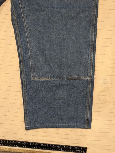 Carhartt Double Front Logger Dungaree Denim Jeans Pants Mens 52x30 Carpenter - Picture 5 of 13