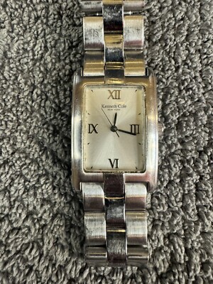 Vintage Kenneth Cole New York stainless steel watch kc3198 new battery see  discr