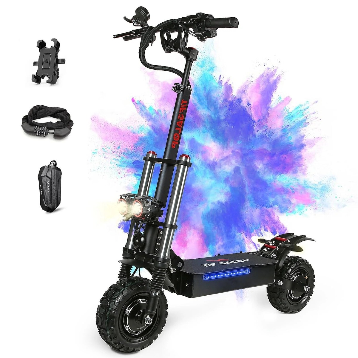 T88 Dual Motor 2800W 60V 27AH Scooter Electric Adult 50 MPH With