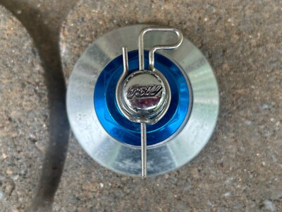 TSW WHEELS CUSTOM WHEEL CENTER CAP MACHINED AND BLUE FINISH ALLOY # 10985