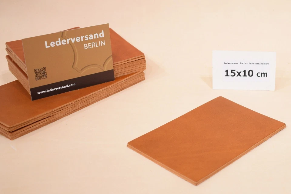 Vegetabil geg. Taschenleder Sattlerleder Rindsleder natur-braun 2 mm #don20S - Bild 4 von 4