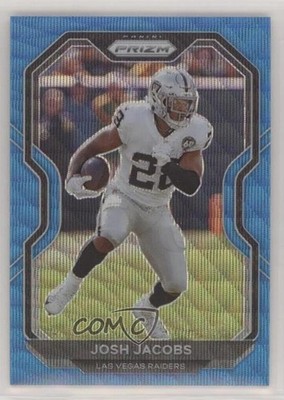 2020 Panini Prizm Blue Wave Prizm 38/199 Josh Jacobs #130 18fx