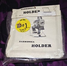 Harmonica Neck Holder, black, Vintage Still In Package