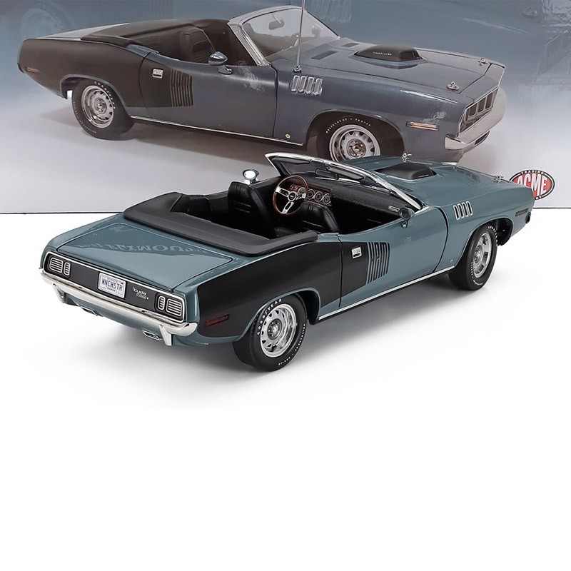 1971 PLYMOUTH HEMI CUDA CONVERTIBLE WINCHESTER GRAY 1:18 SCALE | eBay
