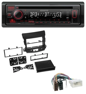 Kenwood MP3 CD USB Bluetooth DAB Autoradio für Citroen C-Crosser Mitsubishi Outl - Bild 1 von 4