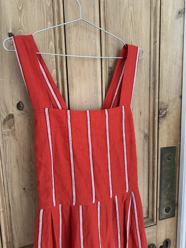 TOAST Linen X Back Pinafore Dress—16-Exquisite - Picture 3 of 13