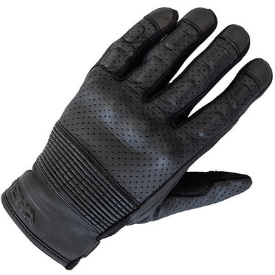 Richa Handschuhe Triton kurze Manschette Leder belüftet Motorradhandschuh schwarz Motorrad
