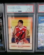Fleer Retro Giannis Antetokounmpo Rookie Auto PSA 9 Card PSA 9 #47