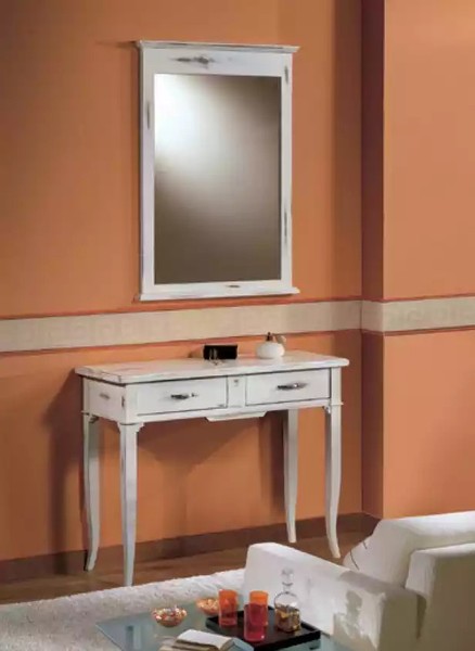 Konsolen Tisch Mit Spiegel Luxus Set Konsole 2Tlg. Italienische MöBel-image