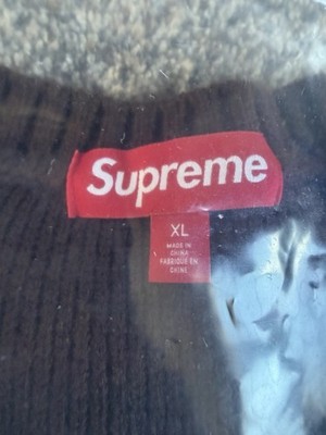 Supreme Raised Stripe Sweater - Brown - Size XL XLarge - SS26 New