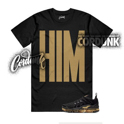 VaporMax Plus Metallic Gold Black Low Mid High 1 T Shirt Match HIMTALL