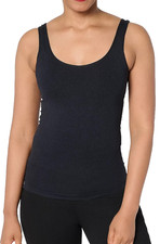 Breezies Cooling Comfort Reversible Cami Medium Black A678609 11929