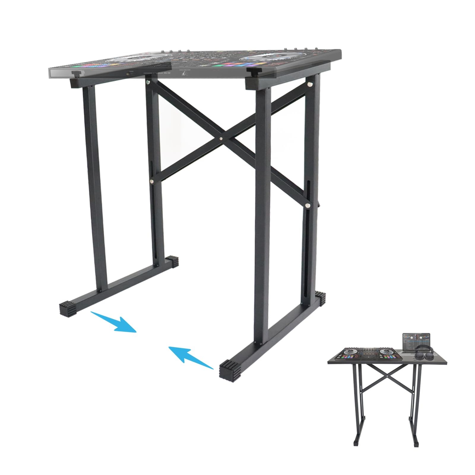 Sardoxx Adjustable Foldable DJ Stand for Portable Audio Mixers